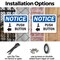 Signmission Push Button (Left Arrow), 18 in W x Rectangle, Plastic OS-2PACK-NS-P-1218-L-17922 - alternate 2